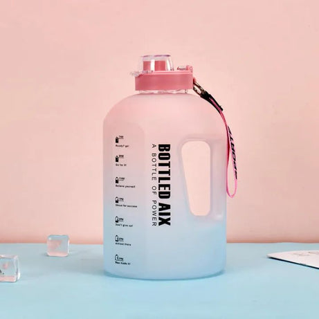 Water bottle Ergonomic Leak proof Transparent Large capacity BPA free Lightweight for Gym Outdoor sport Travel Fitness Camping - Oshi.pk - Buy & Sell Online