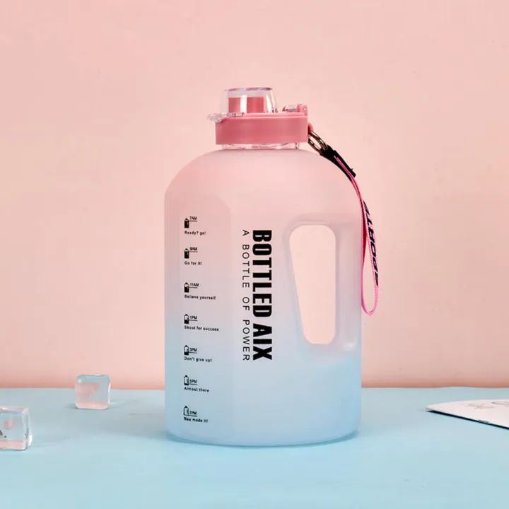 Water bottle Ergonomic Leak proof Transparent Large capacity BPA free Lightweight for Gym Outdoor sport Travel Fitness Camping - Oshi.pk - Buy & Sell Online