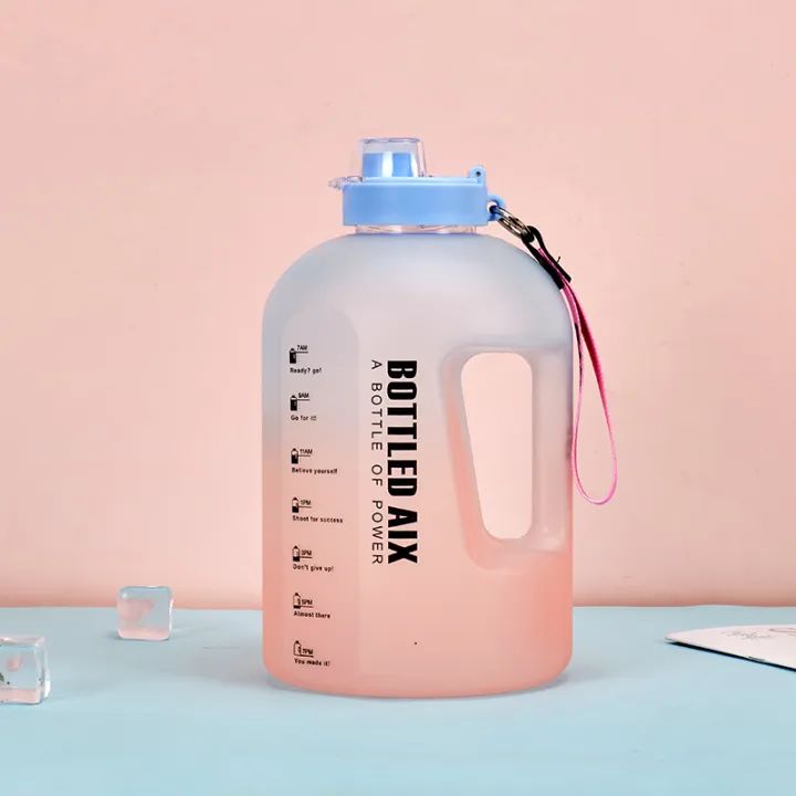 Water bottle Ergonomic Leak proof Transparent Large capacity BPA free Lightweight for Gym Outdoor sport Travel Fitness Camping - Oshi.pk - Buy & Sell Online