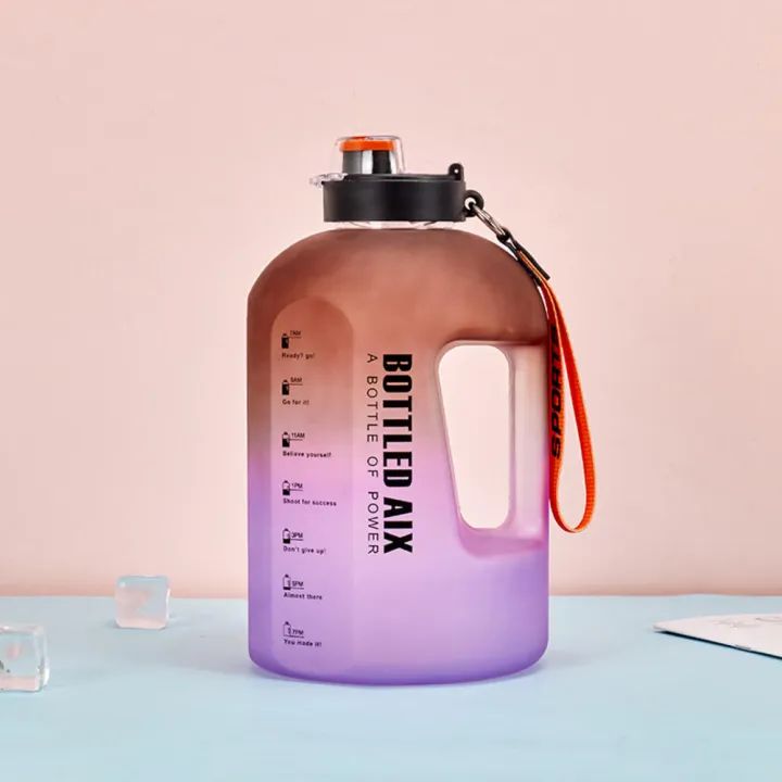 Water bottle Ergonomic Leak proof Transparent Large capacity BPA free Lightweight for Gym Outdoor sport Travel Fitness Camping - Oshi.pk - Buy & Sell Online