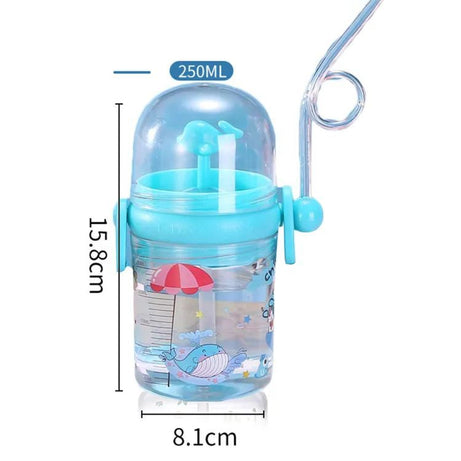 Water Cup Drop Proof Strap Design Plastic Whale Spray Drinking Cup For Children - Oshi.pk - Buy & Sell Online