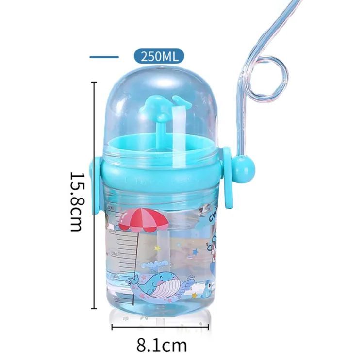 Water Cup Drop Proof Strap Design Plastic Whale Spray Drinking Cup For Children - Oshi.pk - Buy & Sell Online