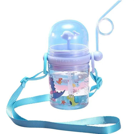 Water Cup Drop Proof Strap Design Plastic Whale Spray Drinking Cup For Children - Oshi.pk - Buy & Sell Online