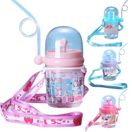 Water Cup Drop Proof Strap Design Plastic Whale Spray Drinking Cup For Children - Oshi.pk - Buy & Sell Online
