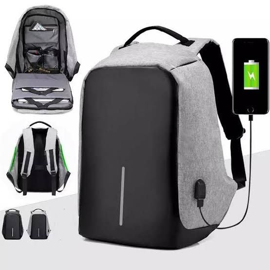 Waterproof Anti Theft USB Charging Anti-Cut Shock Proof Sports Backpack - Oshi.pk - Buy & Sell Online