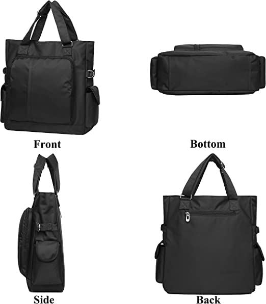 Waterproof Nylon Multi Pocket Shoulder Bags For Women, black - Oshi.pk - Buy & Sell Online