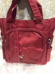 Waterproof Nylon Multi Pocket Shoulder Bags For Women,maroon - Oshi.pk - Buy & Sell Online