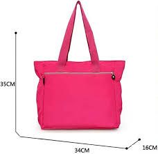 Waterproof Nylon Multi Pocket Shoulder Bags For Women,pink - Oshi.pk - Buy & Sell Online