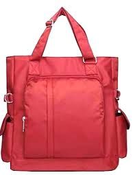 Waterproof Nylon Multi Pocket Shoulder Bags For Women,red - Oshi.pk - Buy & Sell Online