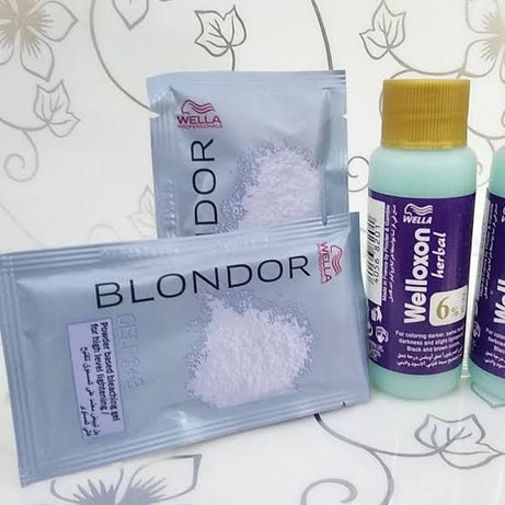 WELLA WELLOXON BLEACH POWDER WITH HERBAL LIQUID - MADE IN GERMANY - Oshi.pk - Buy & Sell Online
