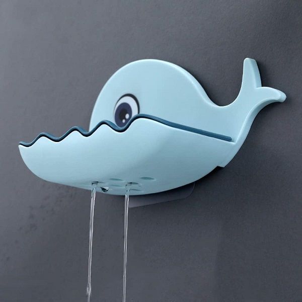 Whale Shape Wall Mounted Soap Tray Whale Sponge Holder - Oshi.pk - Buy & Sell Online