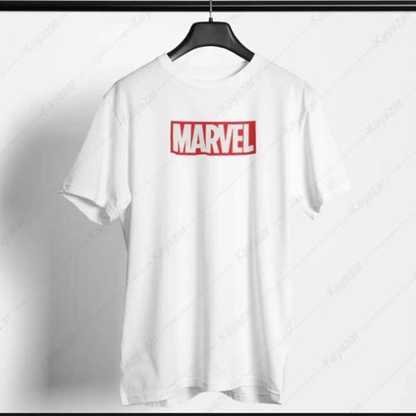 White T Shirt for men MARVEL Summer collection in stylish printed round neck half sleeves