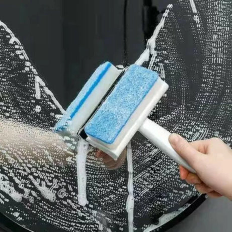 Window Glass Cleaning Tool Double Side Glass Cleaner Brush Wiper Multi-function