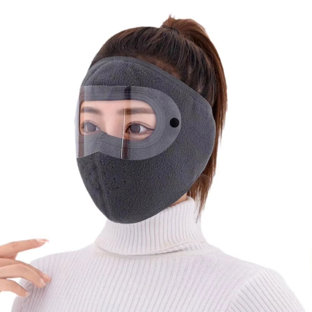 Windproof Anti Dust Full Face Masks Cycling Ski Breathable Masks Eye HD Anti Fog Goggles Hood Cover Winter Warm Hat Caps - Oshi.pk - Buy & Sell Online