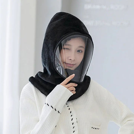Winter face hoody Women Ear Cap Lightweight Full Protection Thick Cap - Oshi.pk - Buy & Sell Online