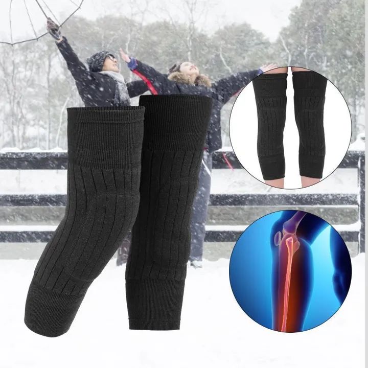 Winter Wool Knee Pads Warm Knee Protector Wool Warmers Thickened Knee Brace - Oshi.pk - Buy & Sell Online