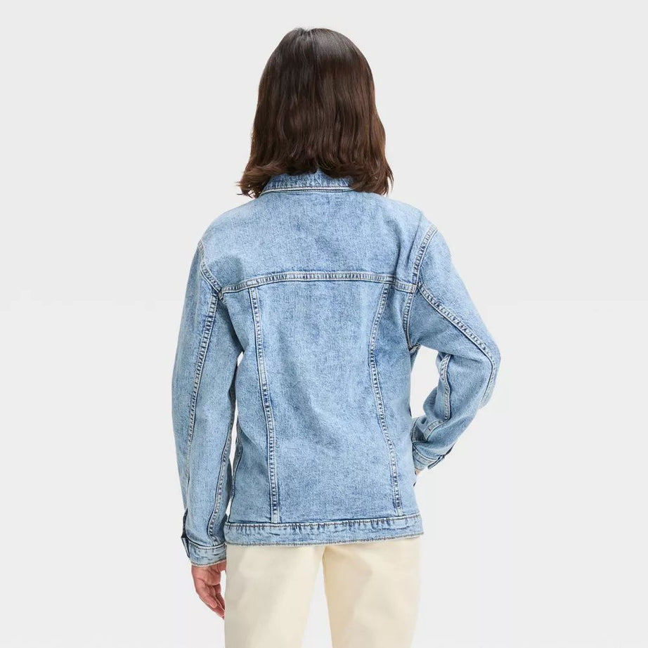 Wintsfield Girls Oversized Distressed Denim Jacket - Oshi.pk - Buy & Sell Online