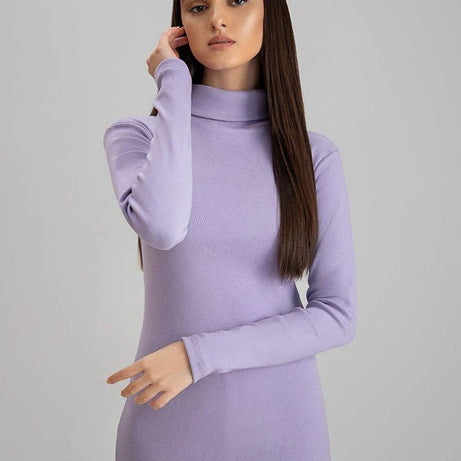 Wintsfield Highneck Bodycon Dress (Lavender) - Oshi.pk - Buy & Sell Online