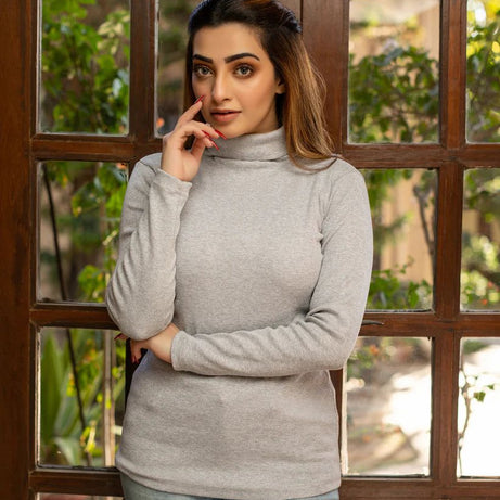 Wintsfield Highneck Heather Grey Color - Oshi.pk - Buy & Sell Online