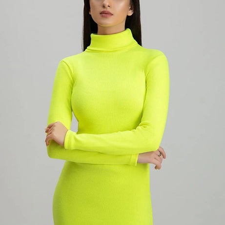 Wintsfield Highneck Bodycon Dress (Neon) - Oshi.pk - Buy & Sell Online