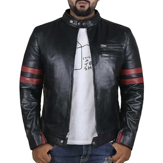 Wintsfield Mens Genuine Lambskin Leather Jacket - Oshi.pk - Buy & Sell Online