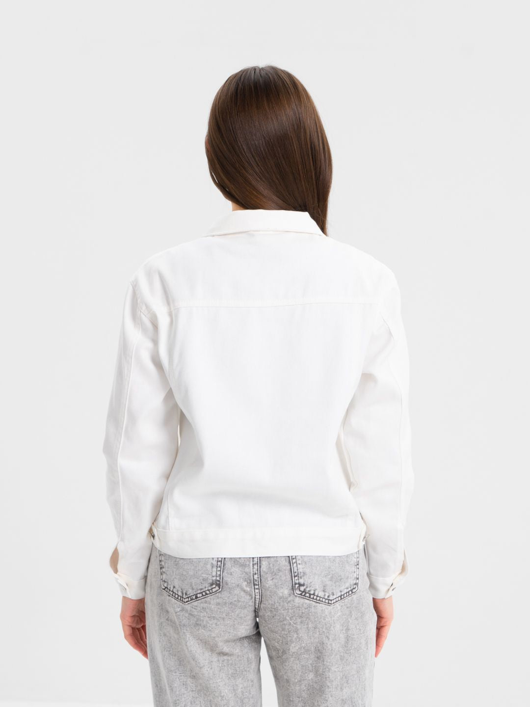 Wintsfield White Stretch Denim Jacket - Oshi.pk - Buy & Sell Online