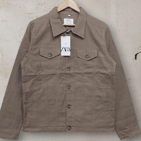 Wintsfield Brown Stretch Denim Jacket - Oshi.pk - Buy & Sell Online