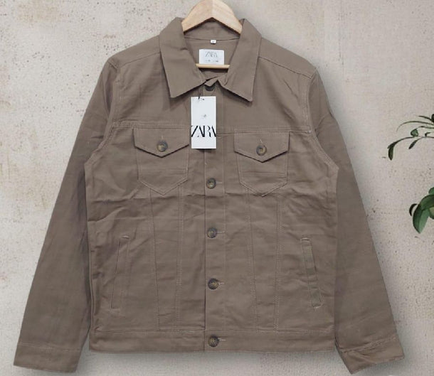 Wintsfield Brown Stretch Denim Jacket - Oshi.pk - Buy & Sell Online