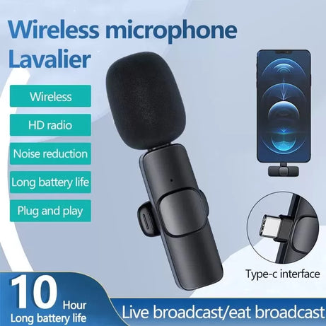 WIRELESS MIC K8 NOISE REDUCTION AND HD RADIO