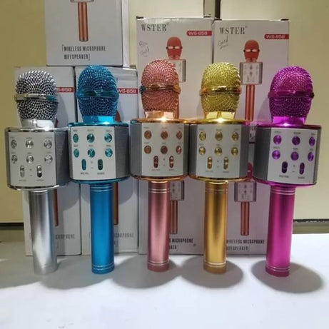 Wireless Mic with Speaker – Bluetooth Karaoke Radio Microphone - Oshi.pk - Buy & Sell Online