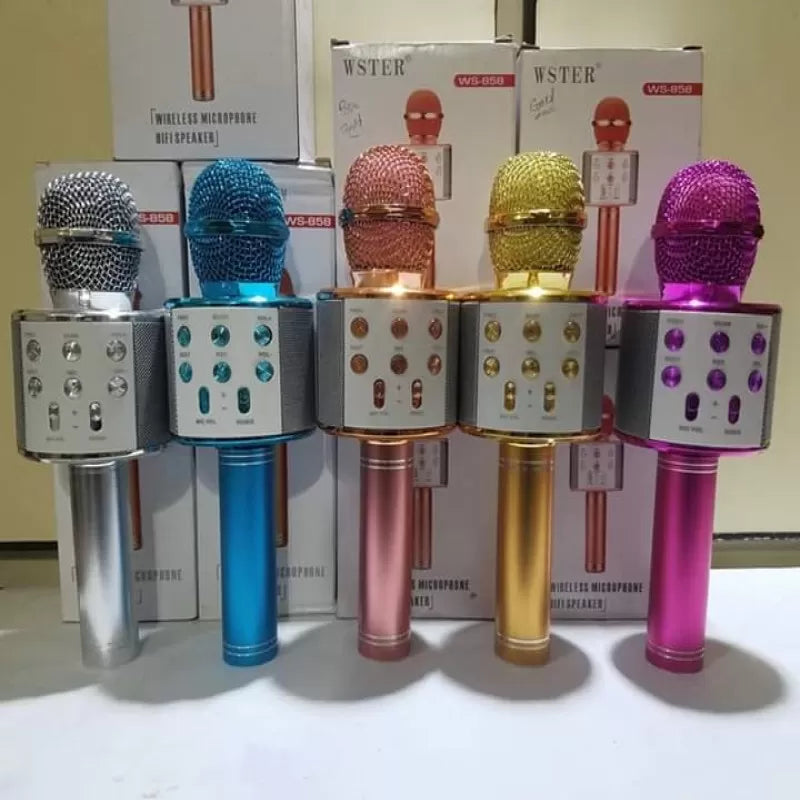 Wireless Mic with Speaker – Bluetooth Karaoke Radio Microphone - Oshi.pk - Buy & Sell Online