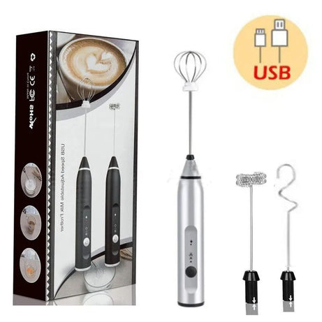 Wireless Milk Frothers Electric Handheld Blender With USB Electrical Mini Coffee Maker Whisk Mixer For Coffee Cappuccino Cream