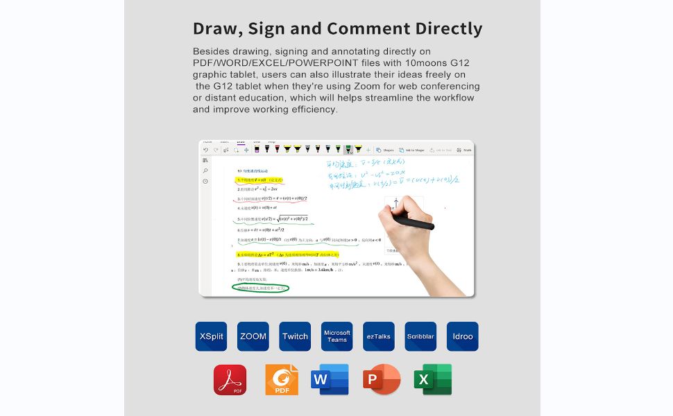 10moons G12 Digital Drawing Tablet with 8192 Levels Pressure - Oshi.pk - Buy & Sell Online