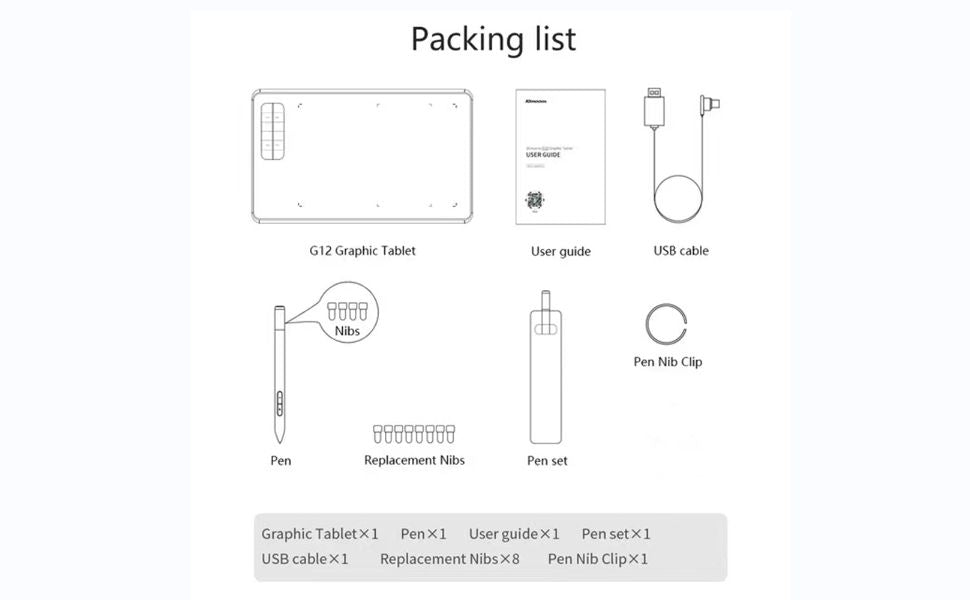 10moons G12 Digital Drawing Tablet with 8192 Levels Pressure - Oshi.pk - Buy & Sell Online