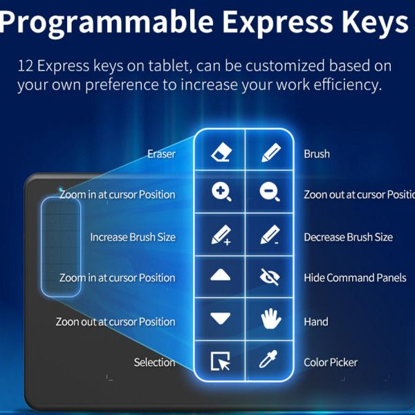 10moons G12 Digital Drawing Tablet with 8192 Levels Pressure - Oshi.pk - Buy & Sell Online