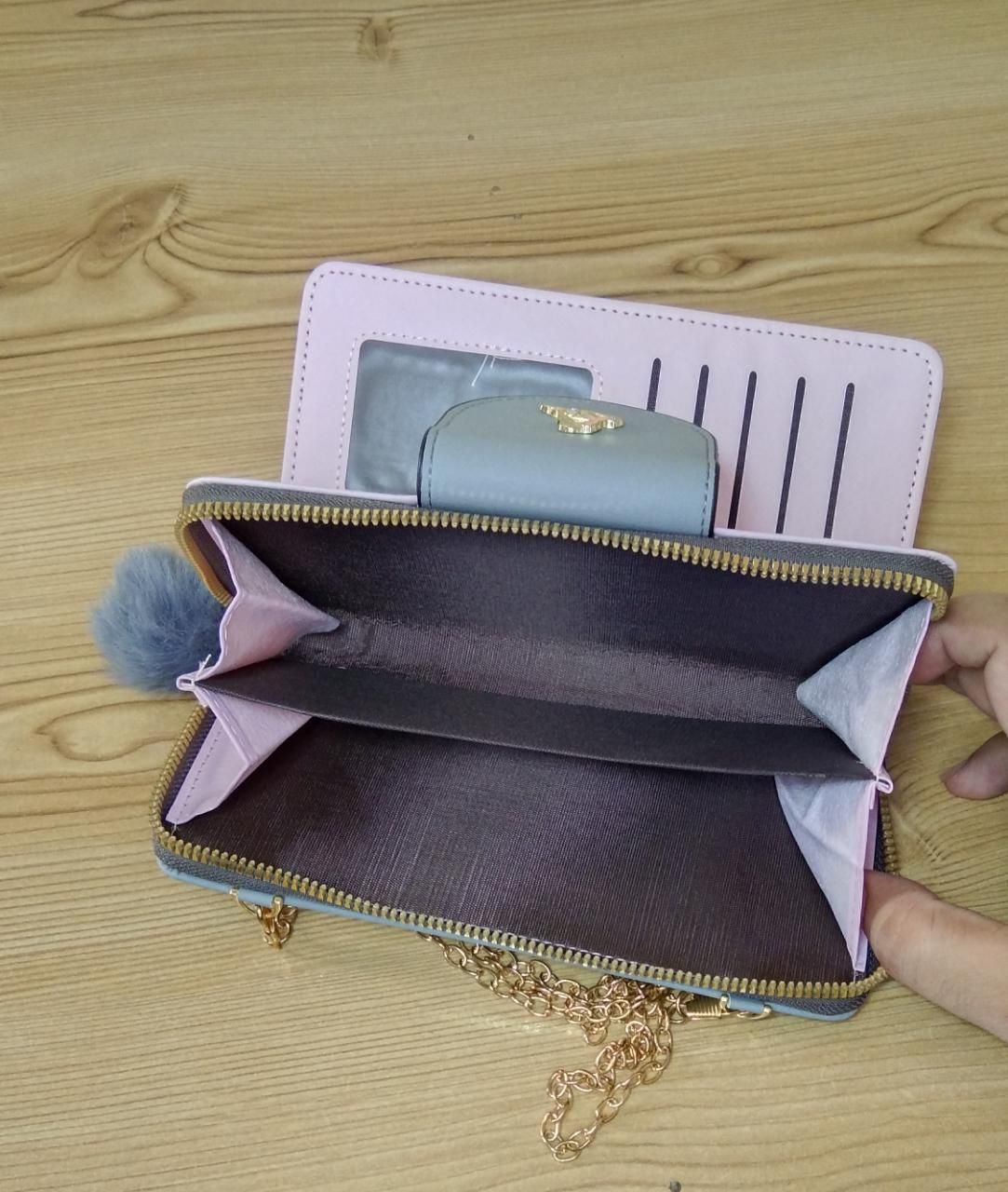 Multi-Functional Cell Phone Chain Handbag: Women's Long Wallet with Card Organizer - Oshi.pk - Buy & Sell Online