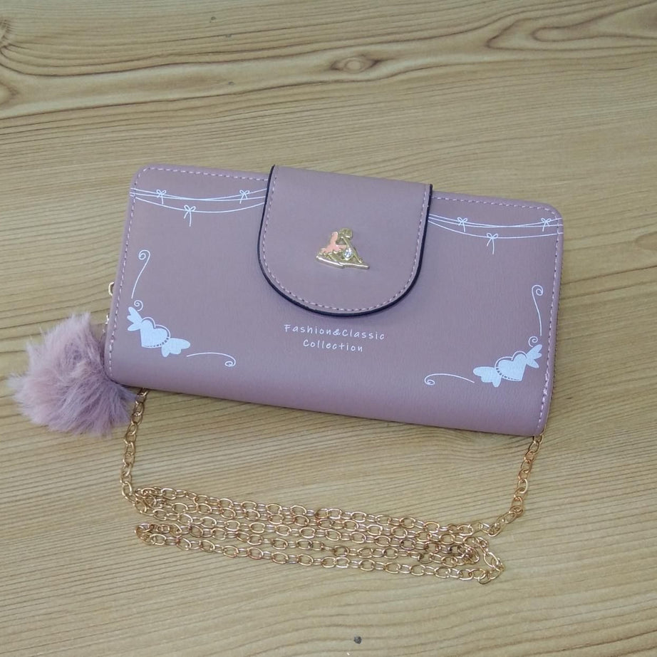 Multi-Functional Cell Phone Chain Handbag: Women's Long Wallet with Card Organizer - Oshi.pk - Buy & Sell Online