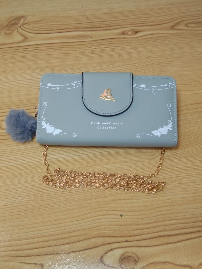 Multi-Functional Cell Phone Chain Handbag: Women's Long Wallet with Card Organizer - Oshi.pk - Buy & Sell Online