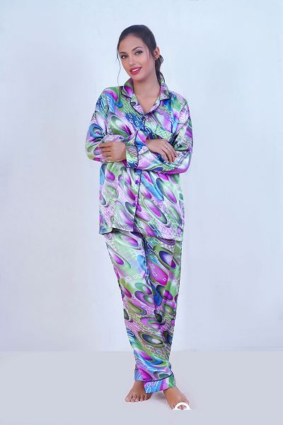 Women Nightwear Smoothy Satin Pajama set COMFORTABLE and BREATHABLE Sleepwear - Oshi.pk - Buy & Sell Online