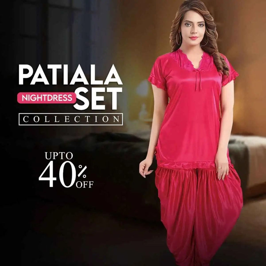 Women Patiala Night Dress Set - (COLOR CHOICE) - Oshi.pk - Buy & Sell Online