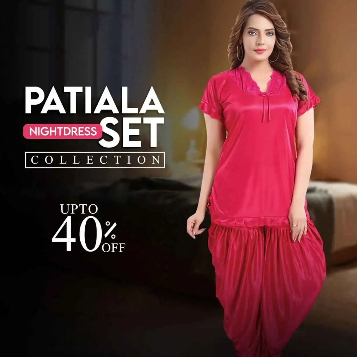 Women Patiala Night Dress Set - (COLOR CHOICE) - Oshi.pk - Buy & Sell Online