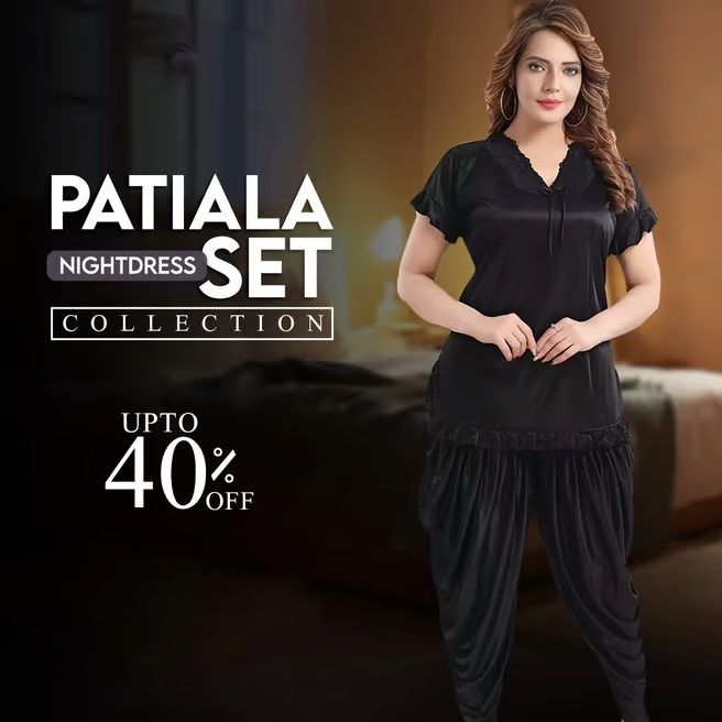 Women Patiala Night Dress Set - (COLOR CHOICE) - Oshi.pk - Buy & Sell Online