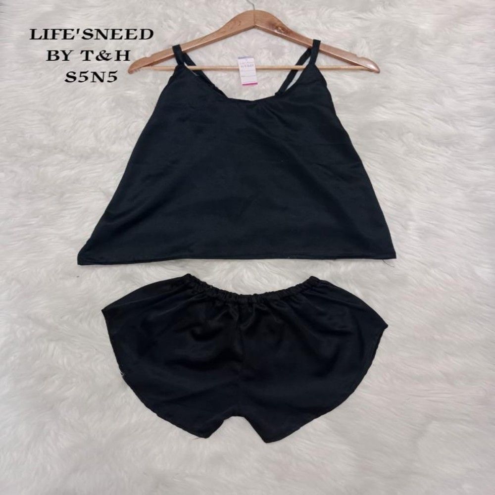 Women Sexy Satin Pajamas Sets Short Sling Top with Cami Shorts - Oshi.pk - Buy & Sell Online