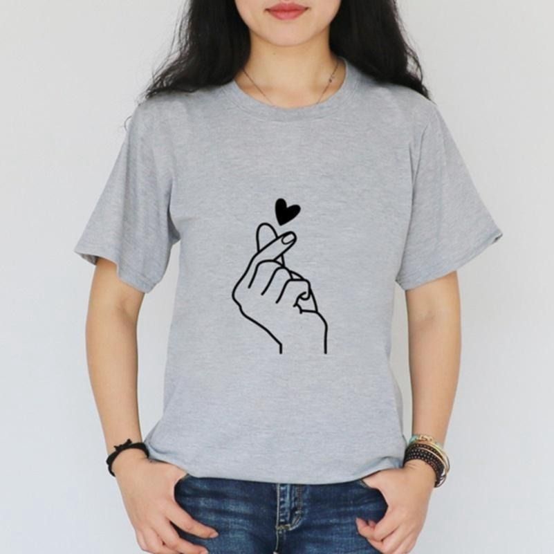 Pack of 1 Women Summer Casual T-shirt Love Gesture. - Oshi.pk - Buy & Sell Online