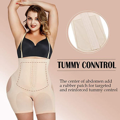 Women Seamless Full Body Shapewear Tummy Control Butt Lifter Body Shaper Thigh Slimmer High Waist Bodysuit with Straps - Oshi.pk - Buy & Sell Online