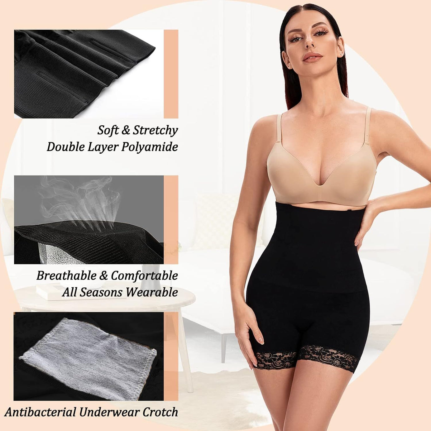 Women High Waist Body Shaper Underwear Slimming Shapewear Tummy Control Knickers Panties Seamless Boyshort - Oshi.pk - Buy & Sell Online