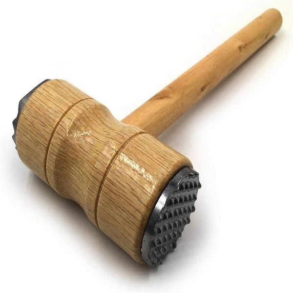 Wooden Meat Tenderizer Mallet Double Sided Aluminum Meat Hammer - Oshi.pk - Buy & Sell Online