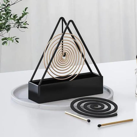 Wrought Iron Mosquito Coil Holder Triangular Shape Mosquito Repellent Incense Rack Anti-scald Mosquito Coil Holder - Oshi.pk - Buy & Sell Online