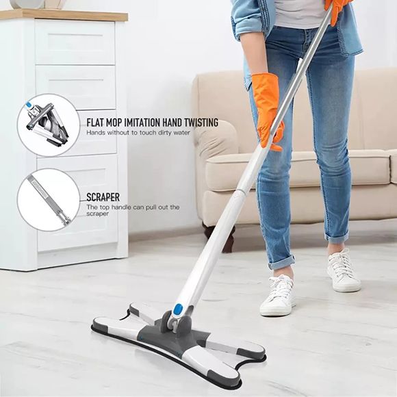 X-Type Microfiber Squeezing Twist Mop - Oshi.pk - Buy & Sell Online