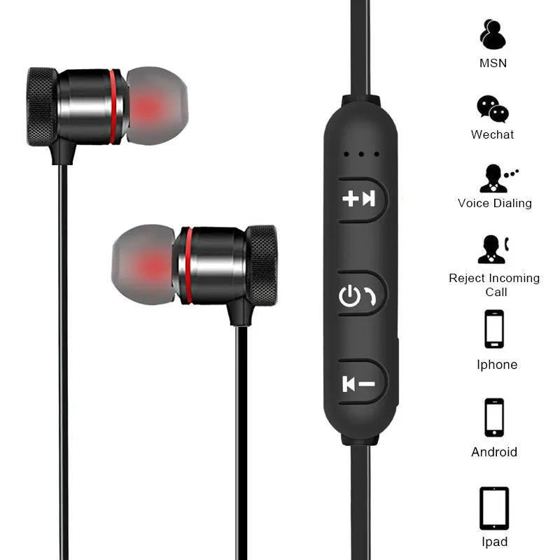 XT-11 Sport Wireless Earbuds Headphone Bluetooth-compatible Earphone Music Handsfree Earbuds Headset With Mic For All Phone - Oshi.pk - Buy & Sell Online